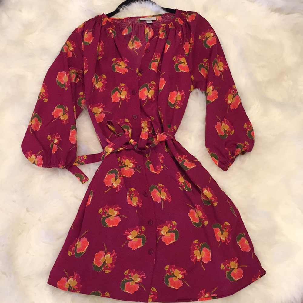 Worn once! Adorable Summer Floral Print Dress